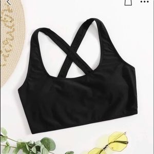 Shein black bikini top